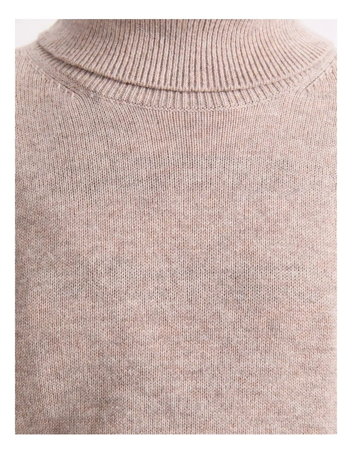 Sunshine Roll Neck Sweater in Oatmeal image 6