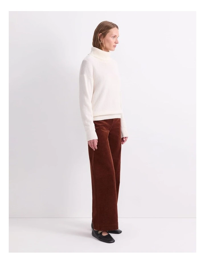 Sunshine Roll Neck Sweater in Cream image 3