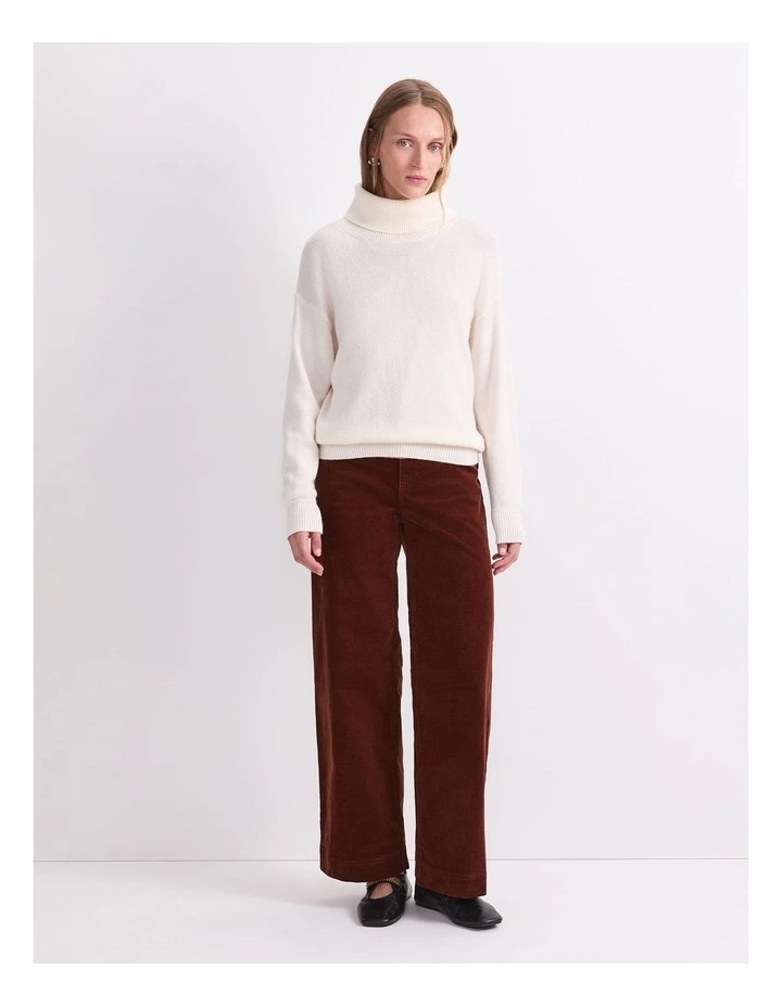 Sunshine Roll Neck Sweater in Cream image 4