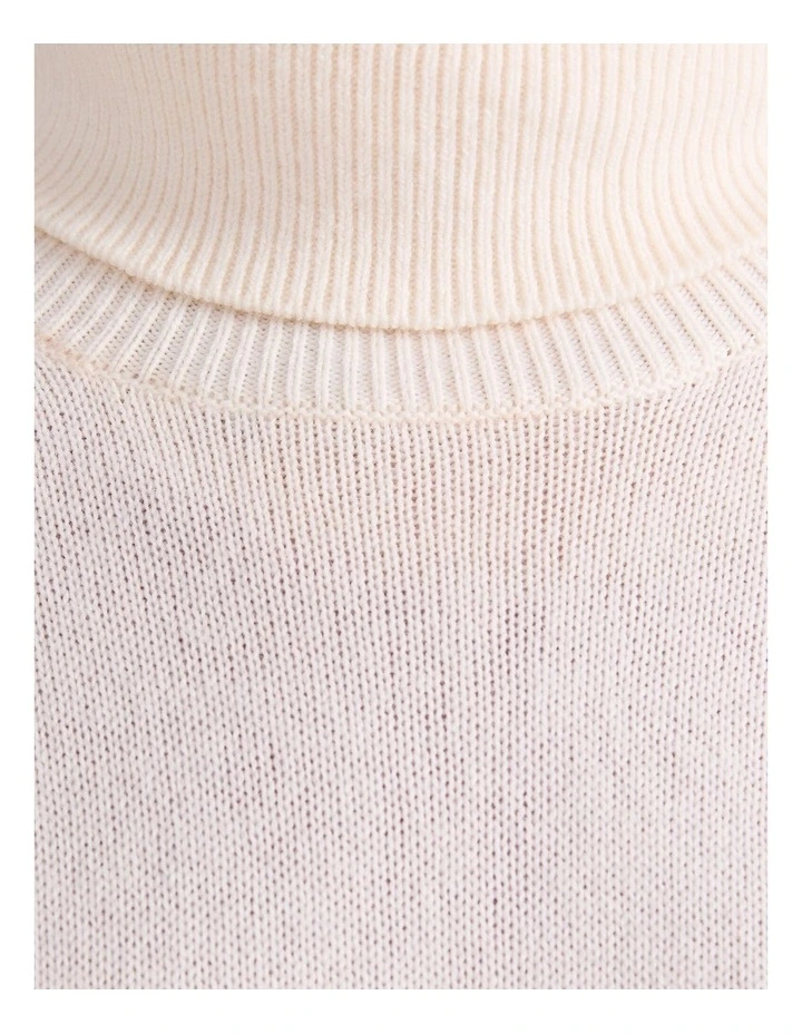 Sunshine Roll Neck Sweater in Cream image 6