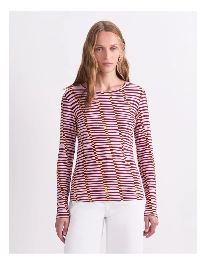 Rani Long Sleeve Magic Tee in Multi image 1