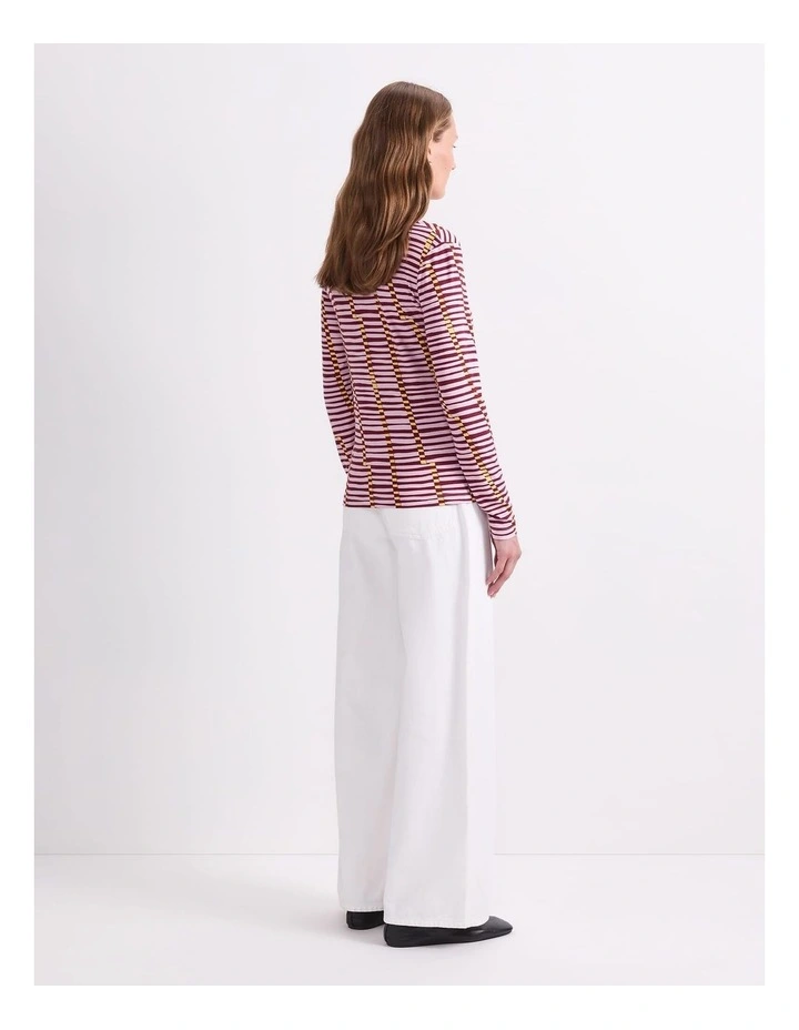 Rani Long Sleeve Magic Tee in Multi image 2