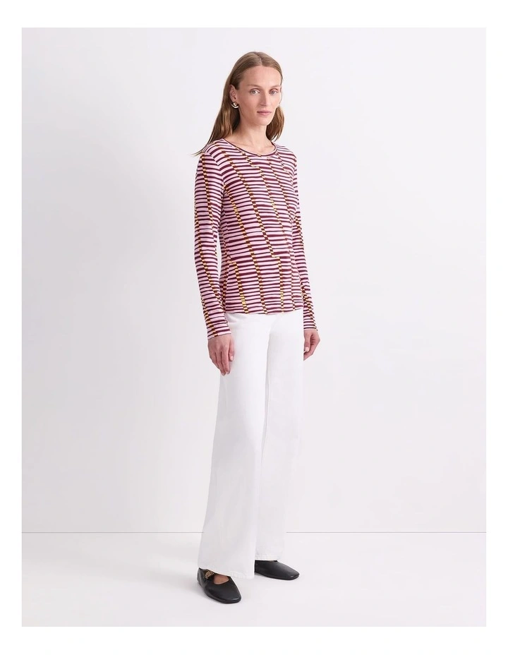 Rani Long Sleeve Magic Tee in Multi image 3