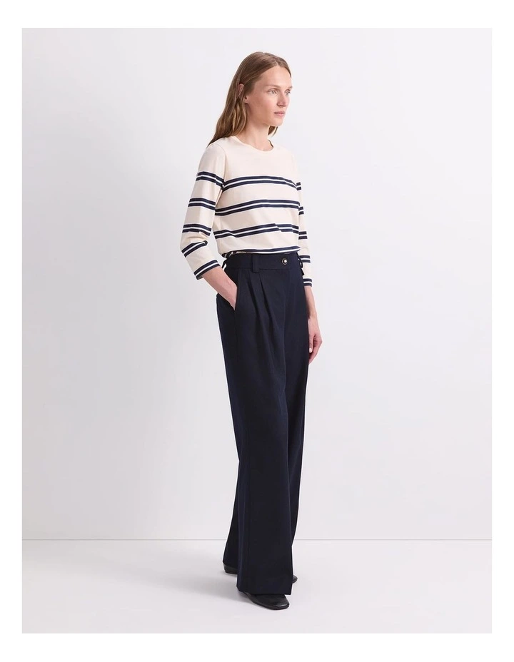 Frankie Twill Pant in Blue image 3