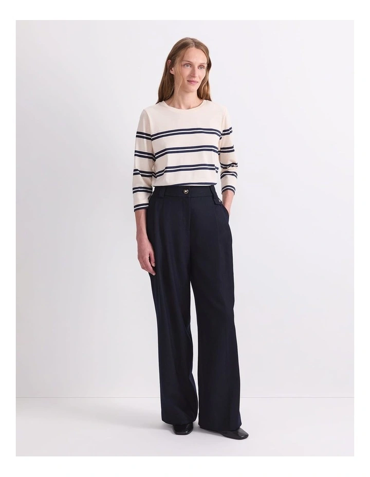 Frankie Twill Pant in Blue image 4