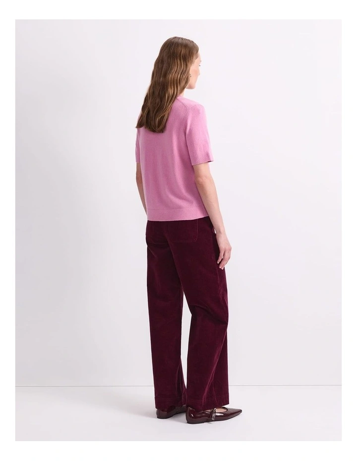 Pearl Crew Neck Knit in Pink Salt image 2