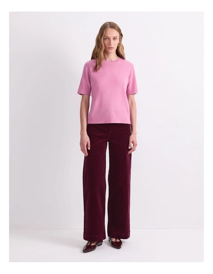 Pearl Crew Neck Knit in Pink Salt image 3