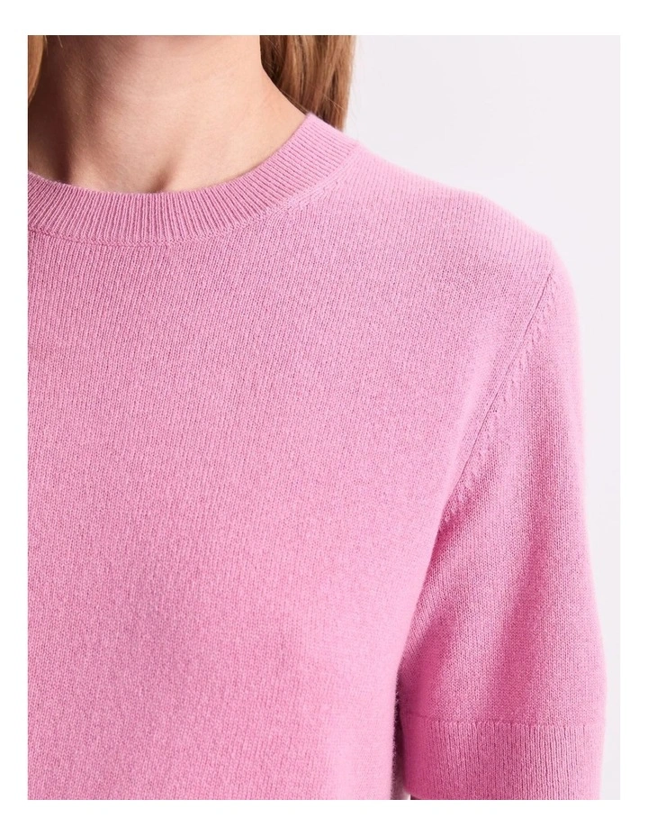 Pearl Crew Neck Knit in Pink Salt image 5