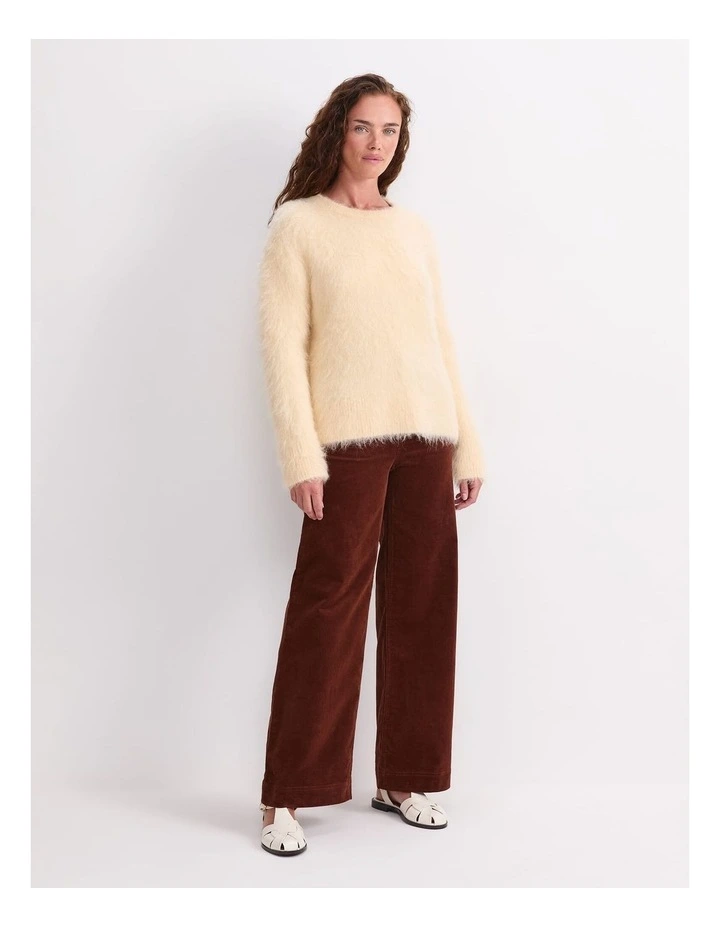 Alpaca Blend Sweater in Amber image 3