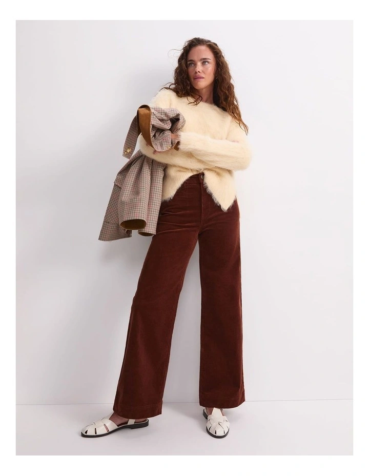 Alpaca Blend Sweater in Amber image 5