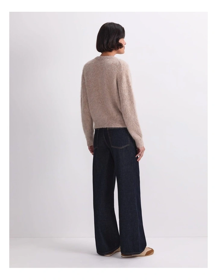 Alpaca Blend Cropped Cardigan image 2