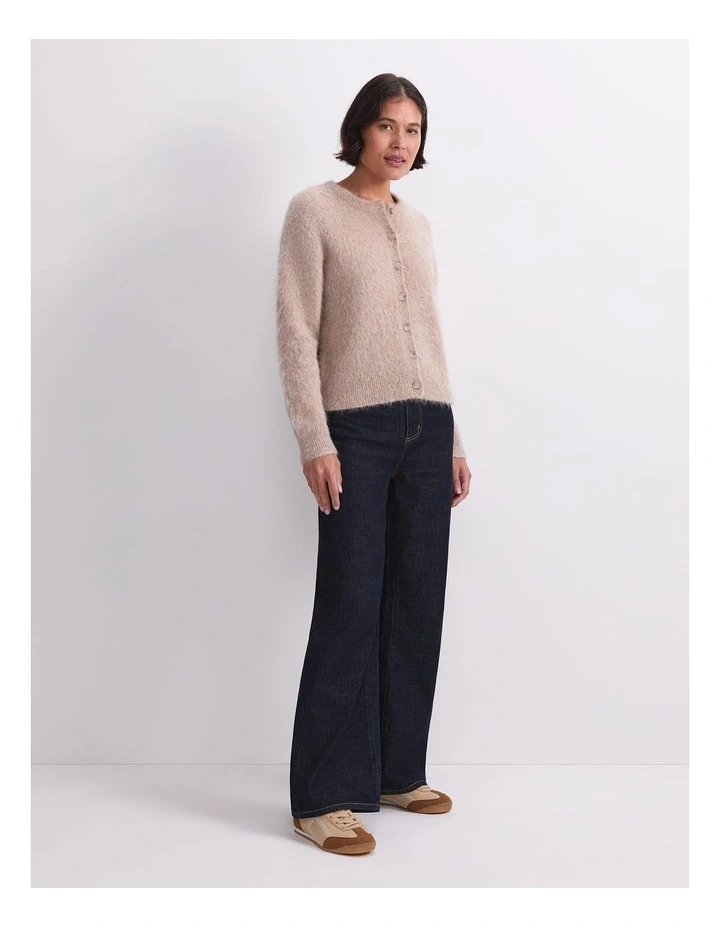 Alpaca Blend Cropped Cardigan image 3