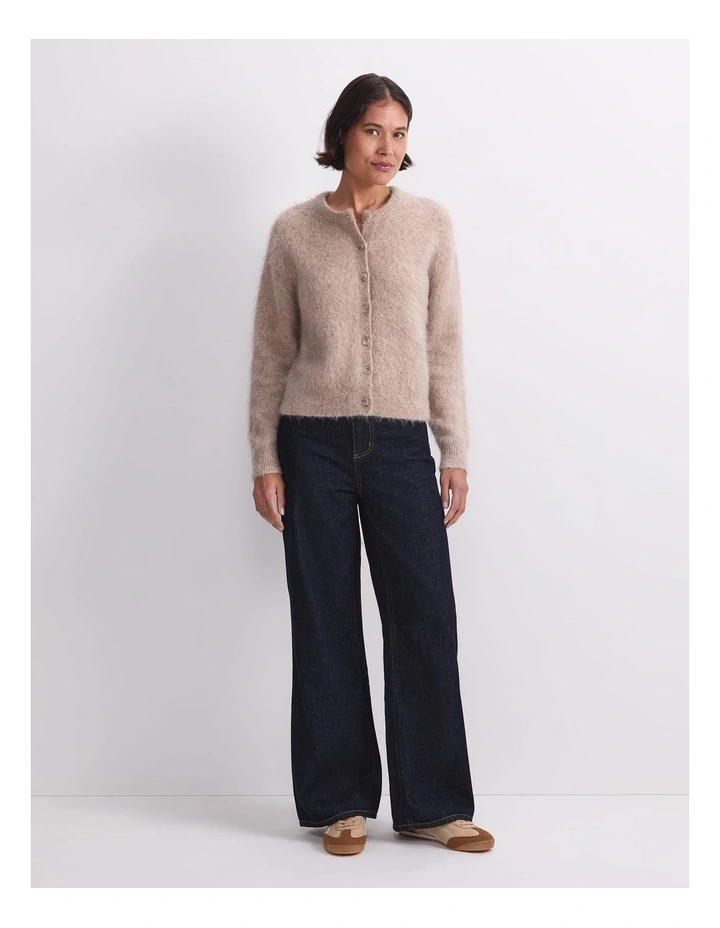 Alpaca Blend Cropped Cardigan image 4