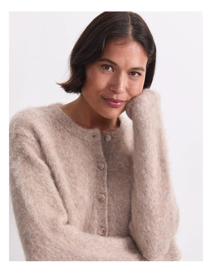 Alpaca Blend Cropped Cardigan image 6