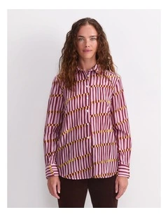 Rani Cotton Silk Shirt in Sunset