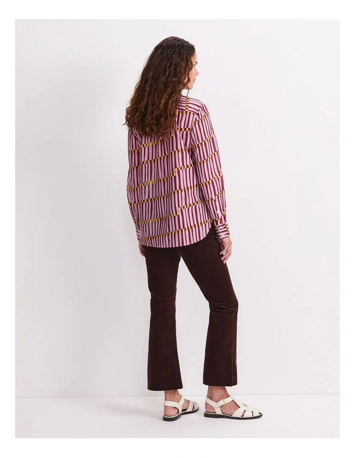 Rani Cotton Silk Shirt in Sunset image 2