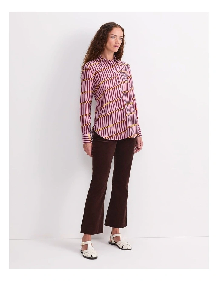 Rani Cotton Silk Shirt in Sunset image 4
