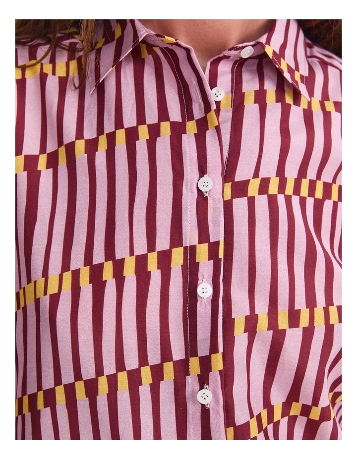 Rani Cotton Silk Shirt in Sunset image 5