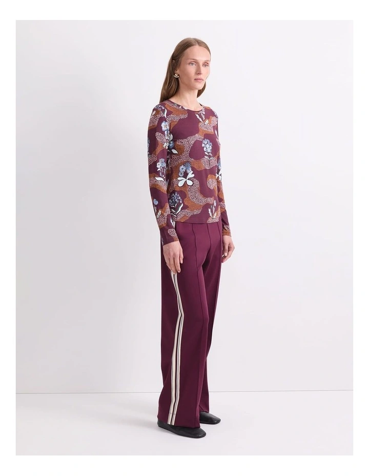 Posy Path Liberty Magic Tee in Fig image 3