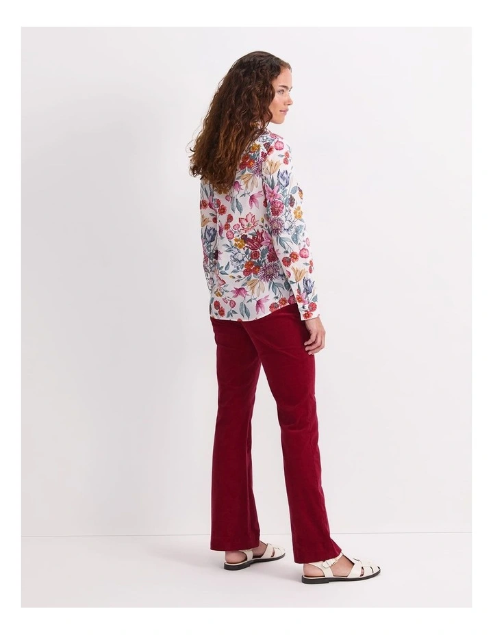 Stately Bouquet Liberty Shirt in White/Multi image 2