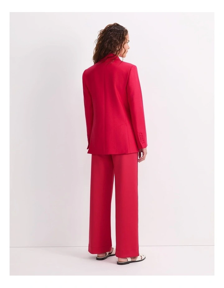 Frankie Twill Blazer in Ruby image 2