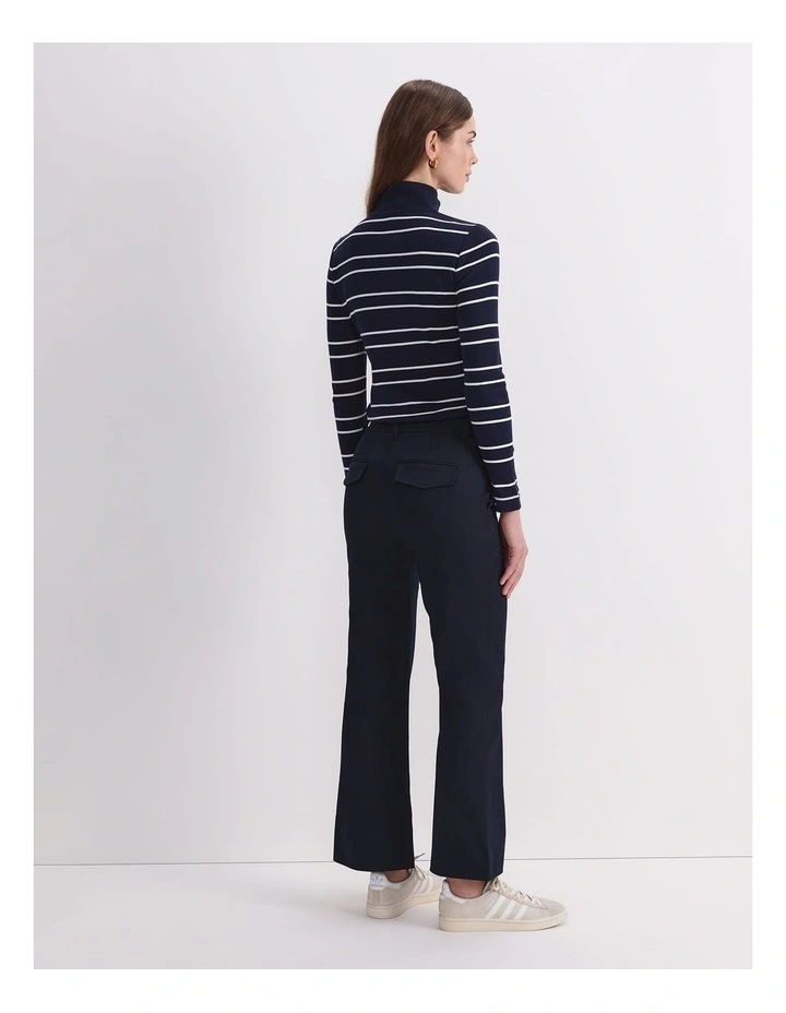 Evie Kick Flare Pant in Nay image 2