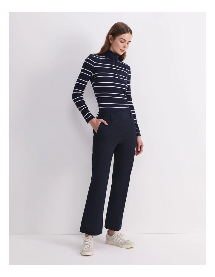 Evie Kick Flare Pant in Nay image 3