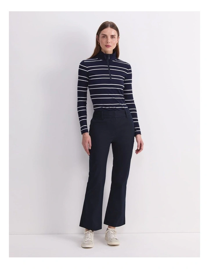 Evie Kick Flare Pant in Nay image 4