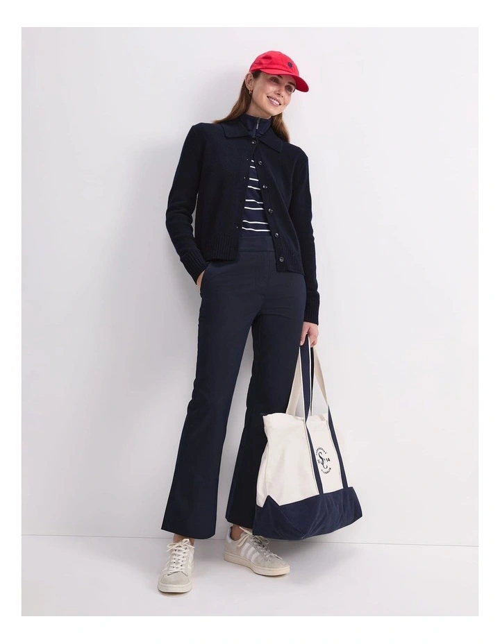 Evie Kick Flare Pant in Nay image 5