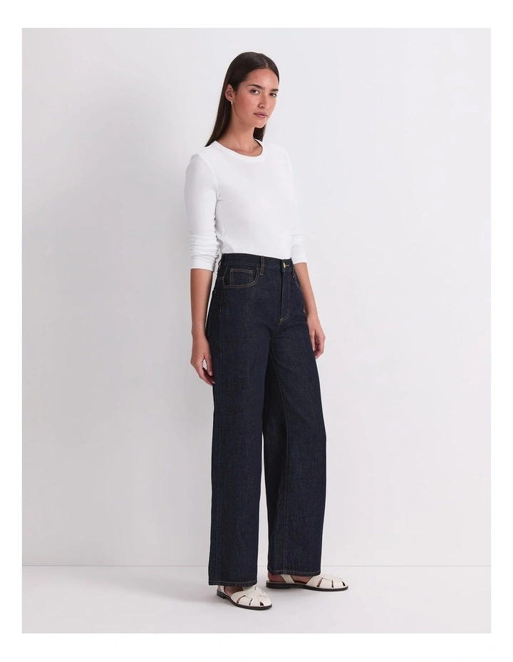 Simmi Wide Leg Jean in Blue image 3