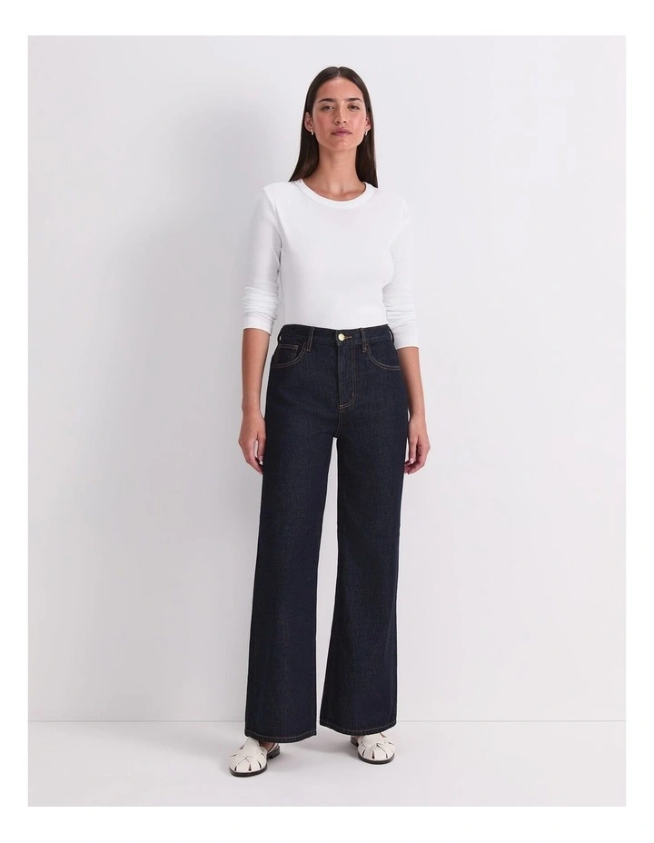 Simmi Wide Leg Jean in Blue image 4