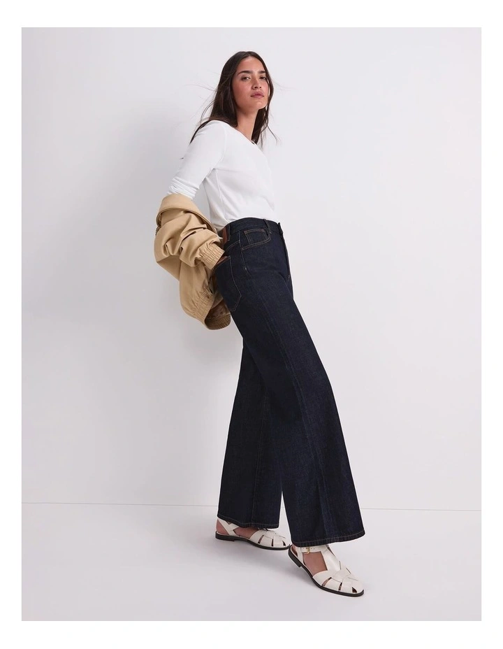 Simmi Wide Leg Jean in Blue image 5