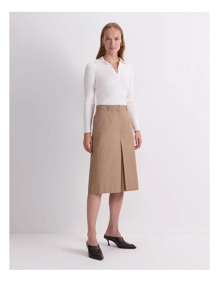 Audrey Check Culotte in Multi image 3