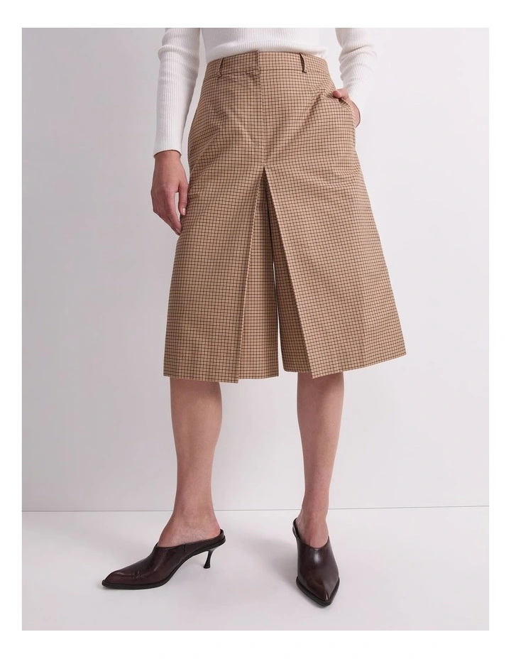 Audrey Check Culotte in Multi image 5