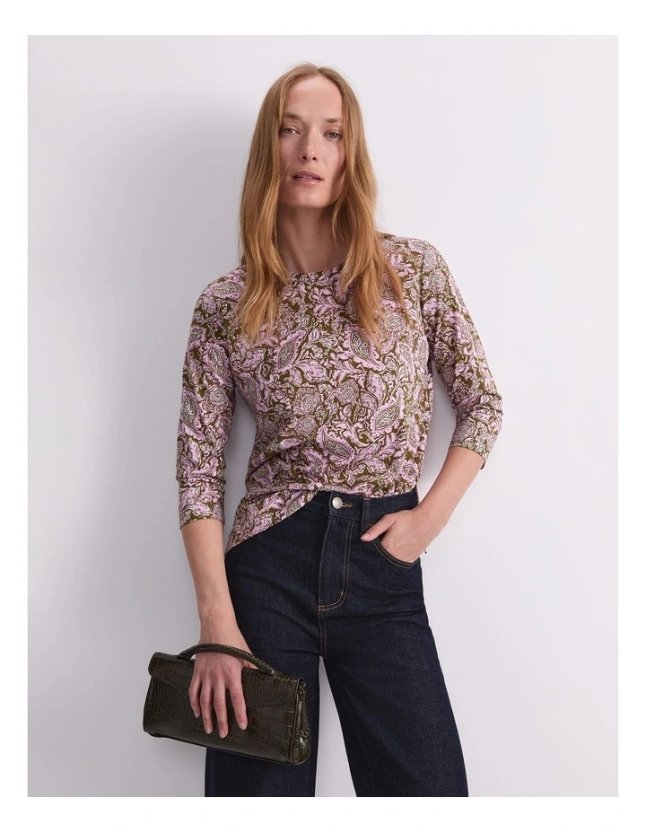 Paisley Mercerised Tee image 5