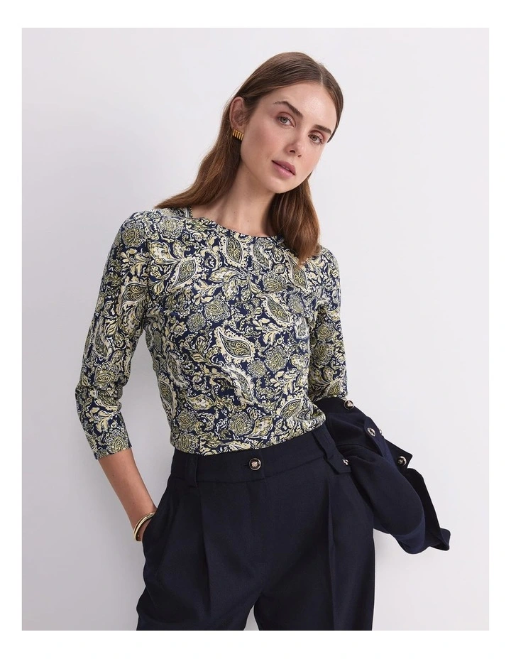 Paisley Mercerised Tee image 5