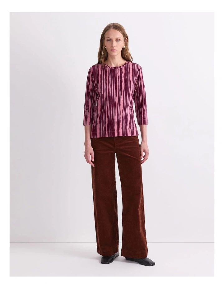 Stripe Print Mercerised Tee image 4