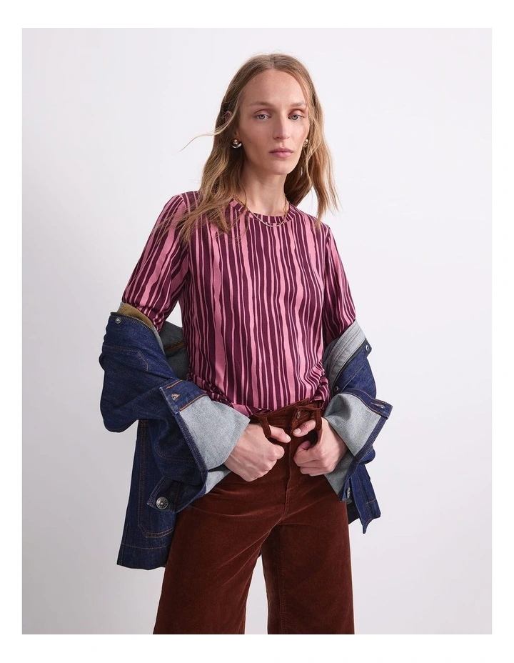 Stripe Print Mercerised Tee image 5