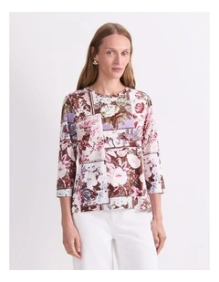 Tapestry Print Mercerised Tee