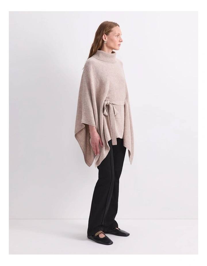 Sunshine Poncho in Beige image 3
