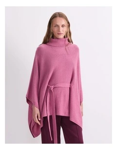 Sunshine Poncho in Pink
