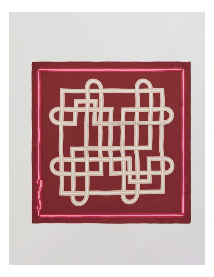 Chinatown Scarf in Red Multi image 2