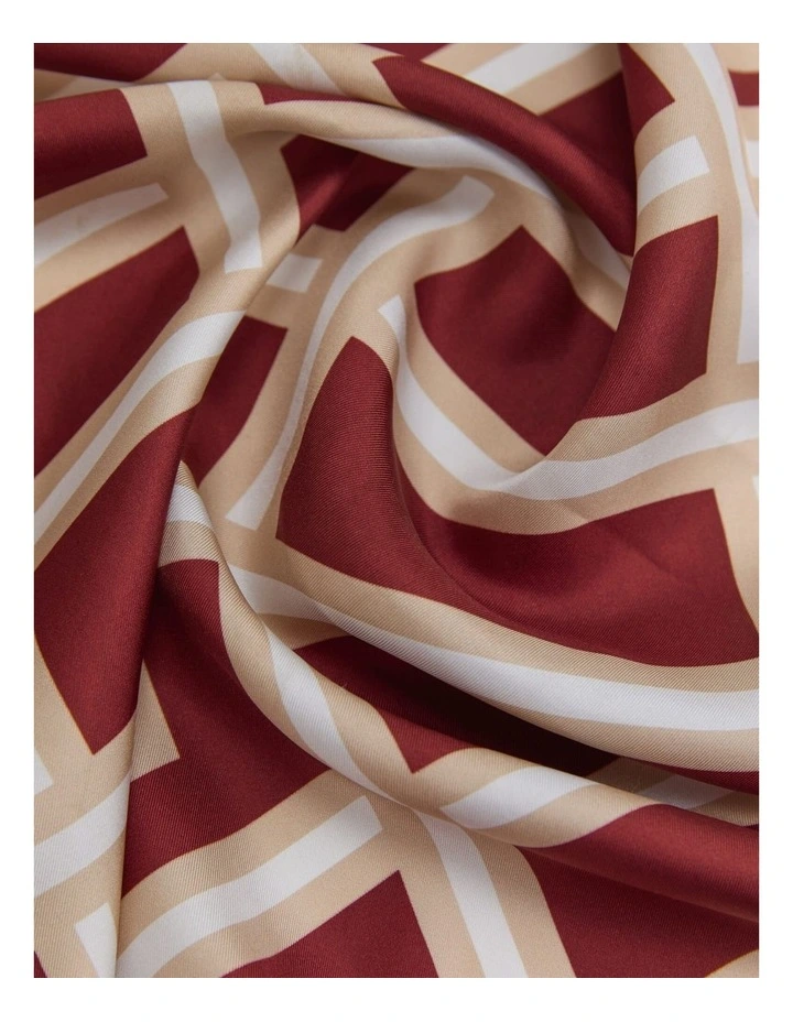 Chinatown Scarf in Red Multi image 3