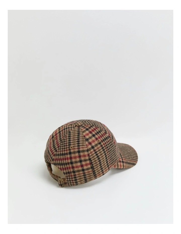 Darcy Check Cap in Multi image 3