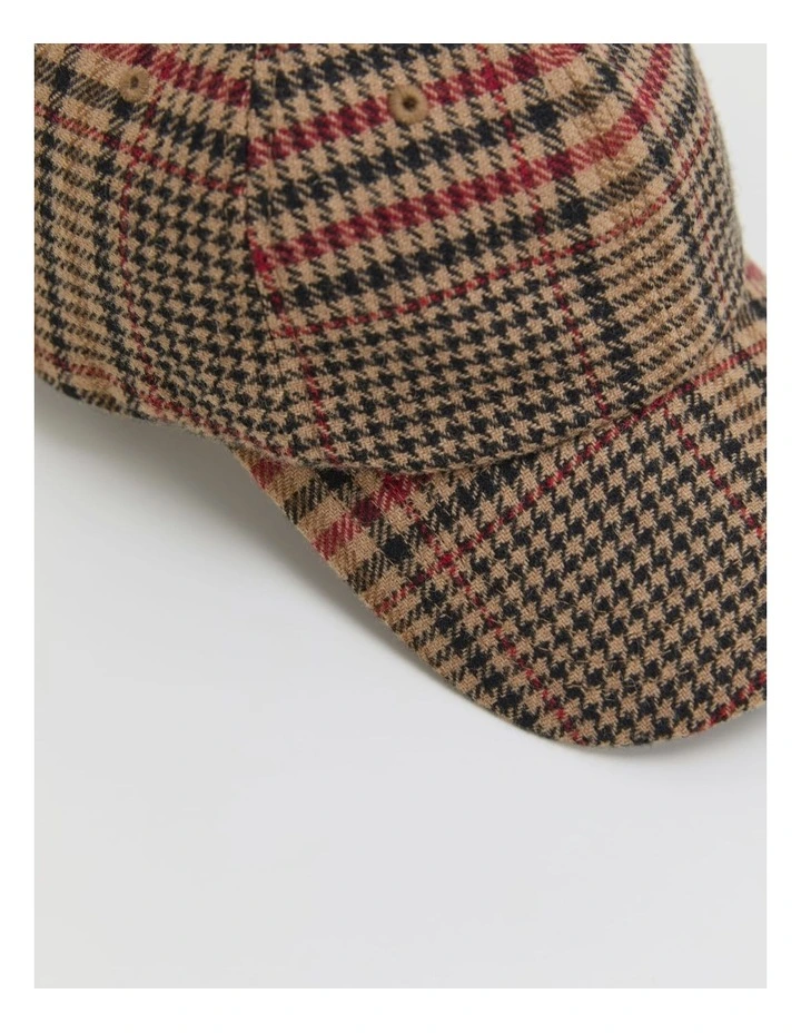 Darcy Check Cap in Multi image 4
