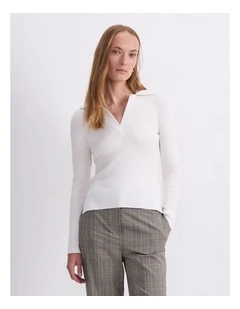 Crafted Collar Rib Polo