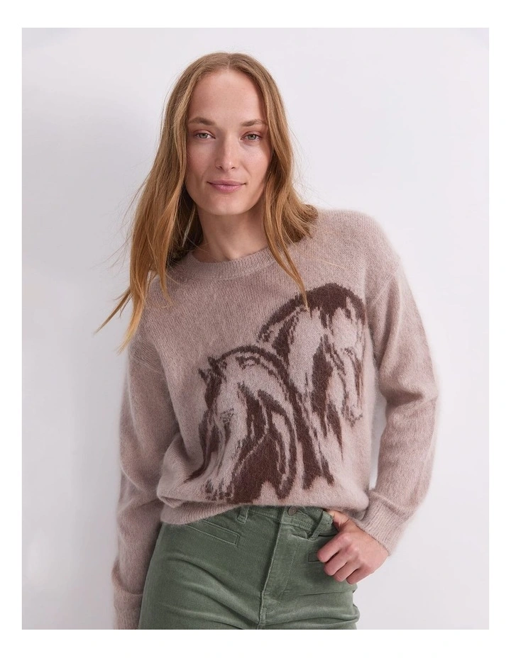 Tatiana Mohair Horse Knit image 4