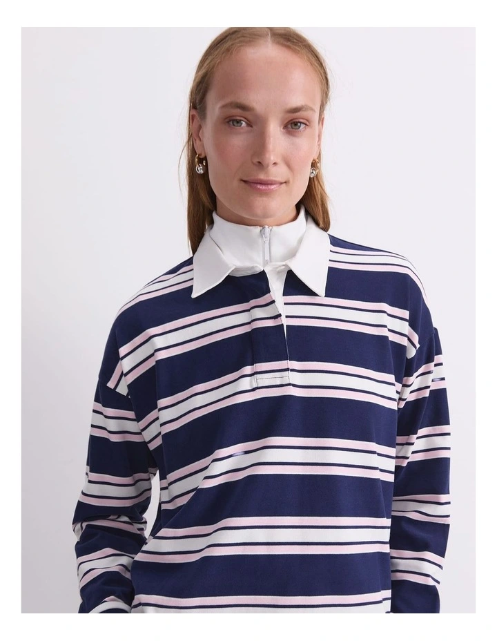 Kiaya Cropped Rugby Shirt image 4