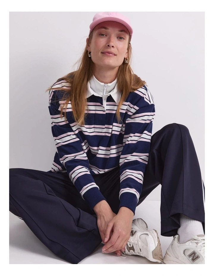 Kiaya Cropped Rugby Shirt image 5