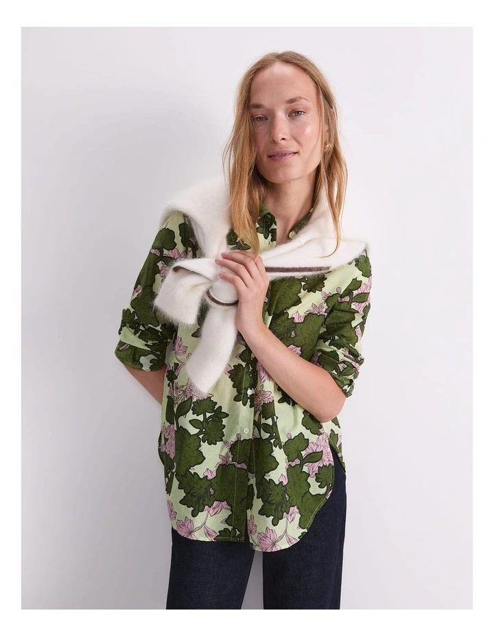 Fleur Cotton Silk Shirt image 5